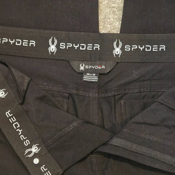 NWOT SPYDER Black Core 5 Pocket Pants 36 x 30 - Picture 5 of 12